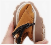 mosterd kleurige hoge schoen maat 21